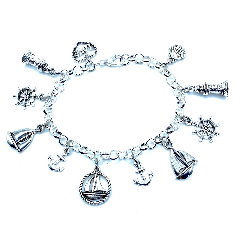 Sailboat Charm Bracelet Nautical